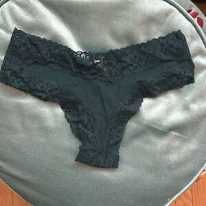 Dark Green Victoria Secret Medium Cheeky Underwear New w/Tags